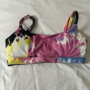 Vitality (Balance Athletica) Colorful Tie-Dye Sports Bra size small